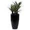 46" Black Contemporary Floral & Botanical Artificial Foliage